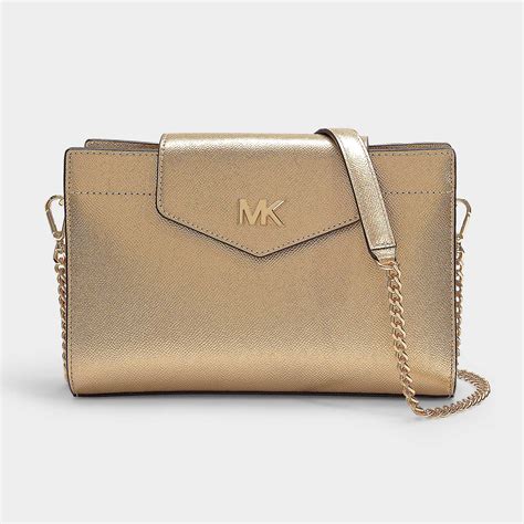 michael kors gold chain bag|michael kors crossbody chain.